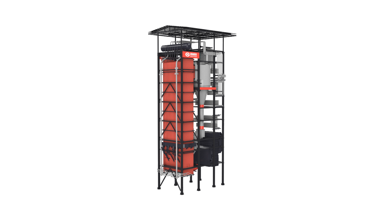 外循环流化床锅炉结构图